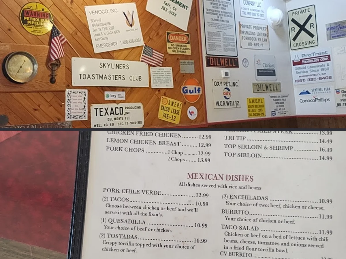 Warm booth seating in a classic restaurant setting.