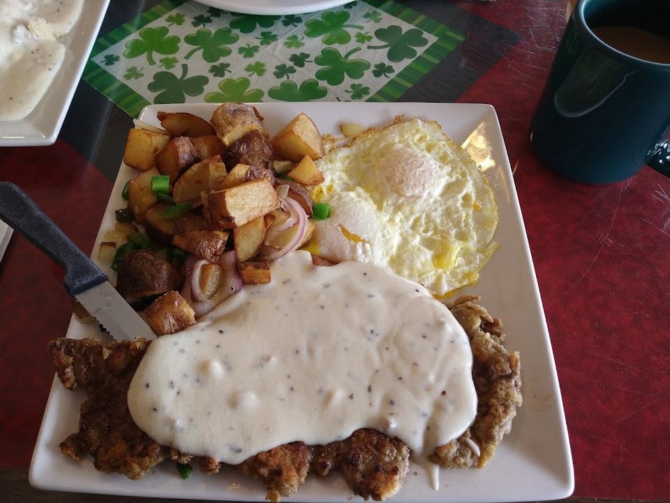 Chicken Fried Steak and Eggs